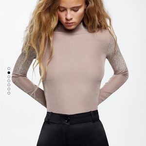Mango mock neck